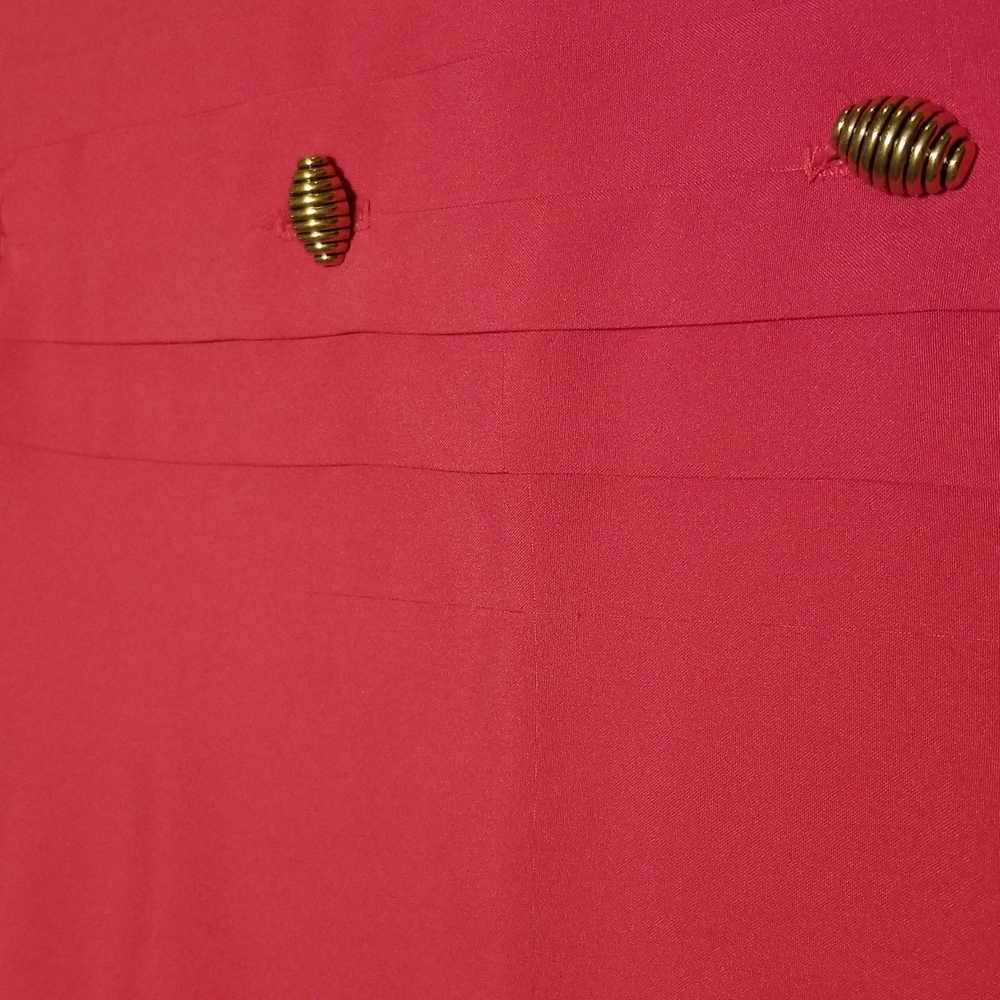 Vtg Fuchsia Button Up - image 6